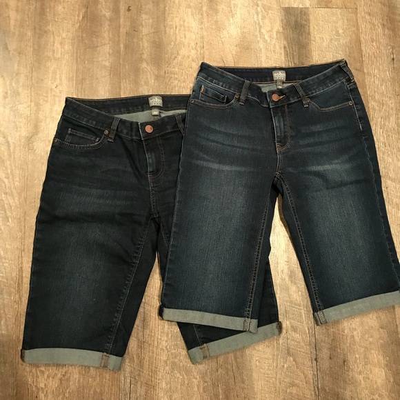 NY&C BERMUDA JEAN SHORTS - Picture 1 of 4